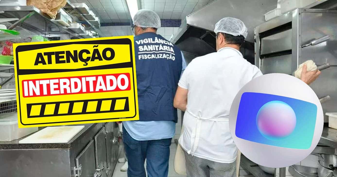 Globo- Vigilância Sanitária - Interdição de restaurante (Foto: Reprodução)