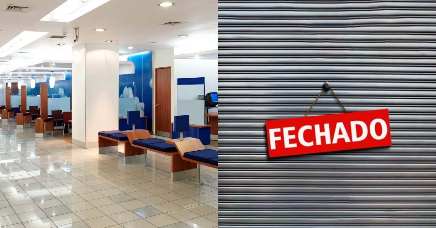 Ilustração agência bancária fechada em Recife (Fotos: Canva)