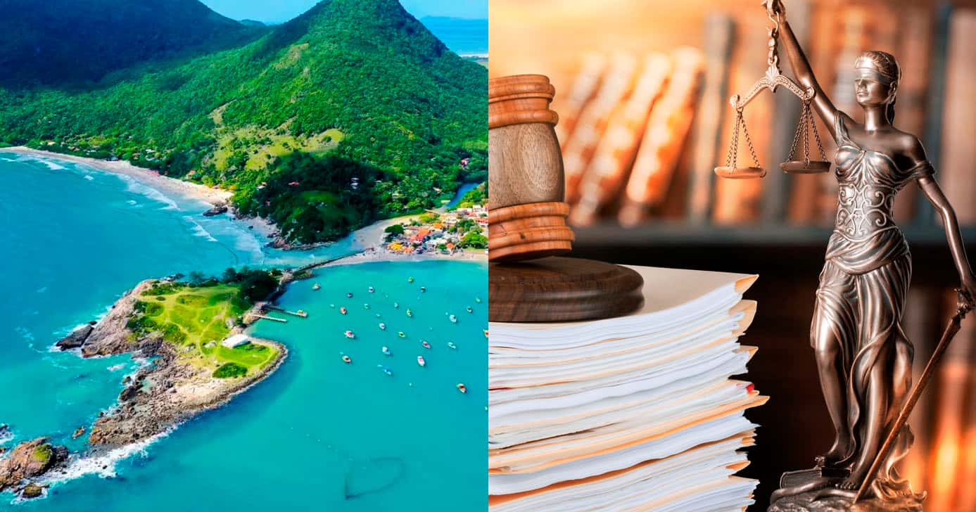 Lei - Proibição em praias de Florianópolis (Foto: Reprodução)