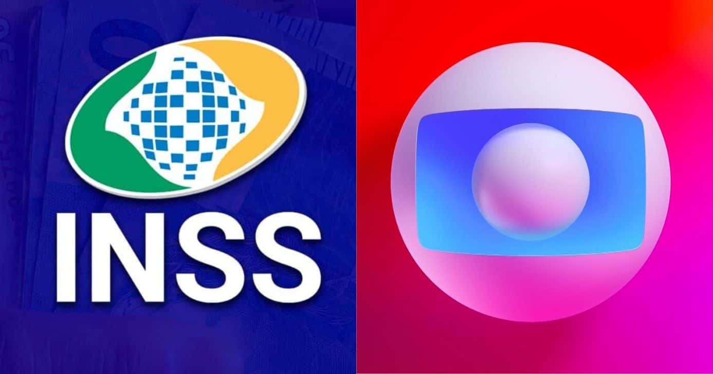 Logo do INSS e da Globo (Fotos: Reproduções / Internet / GloboPlay)
