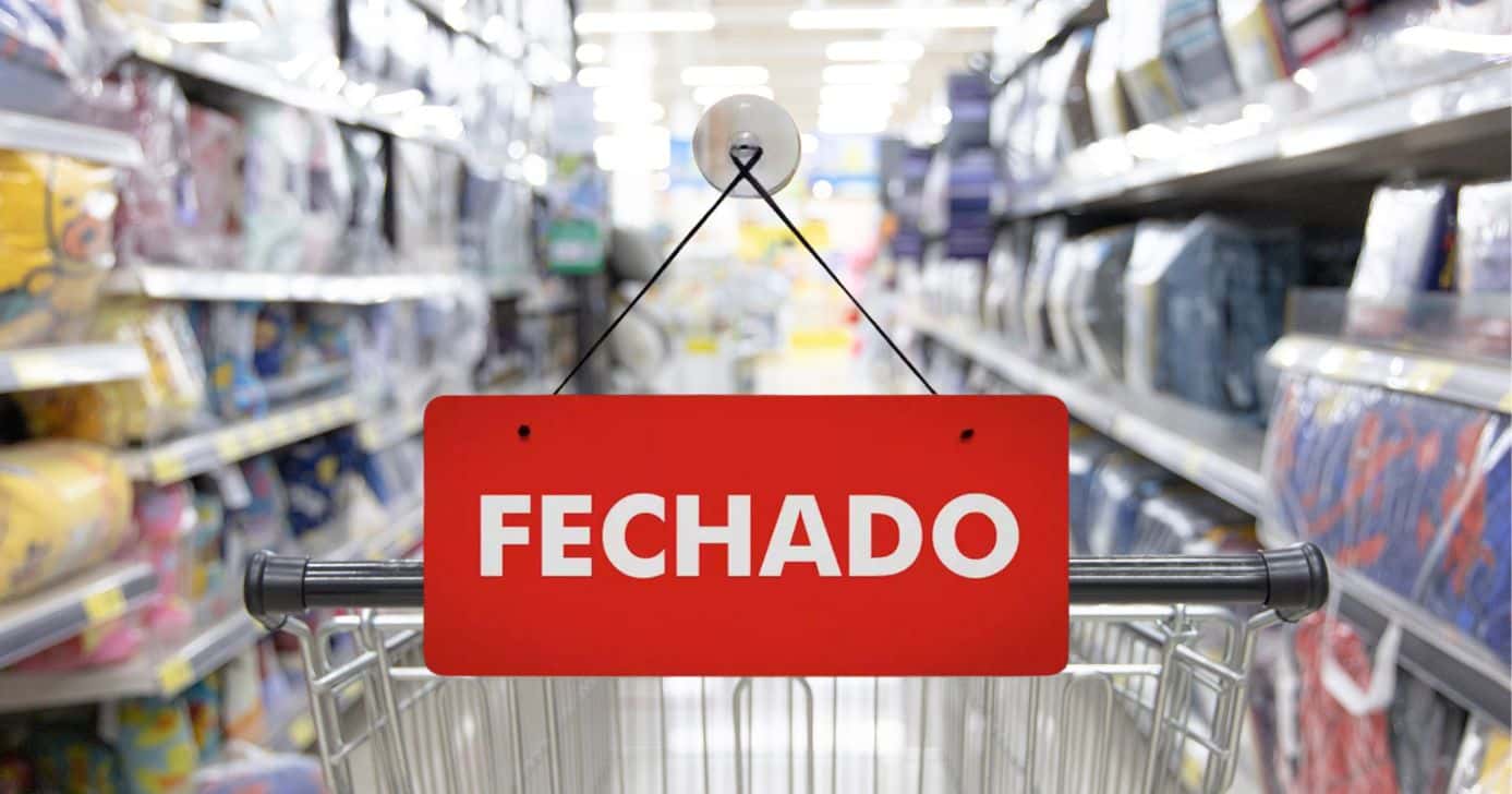 Mercado fechado - Foto: CANVA