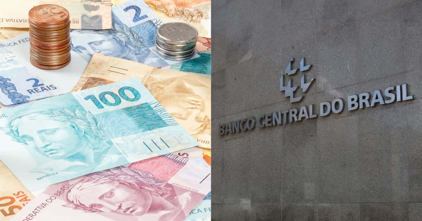 Notas Real e Banco Central (Fotos: Reproduções / Canva / UOL)