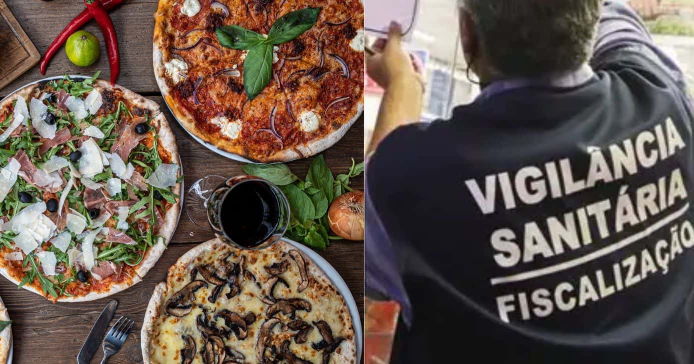 Pizzaria / Vigilância Sanitária - Montagem: TVFOCO