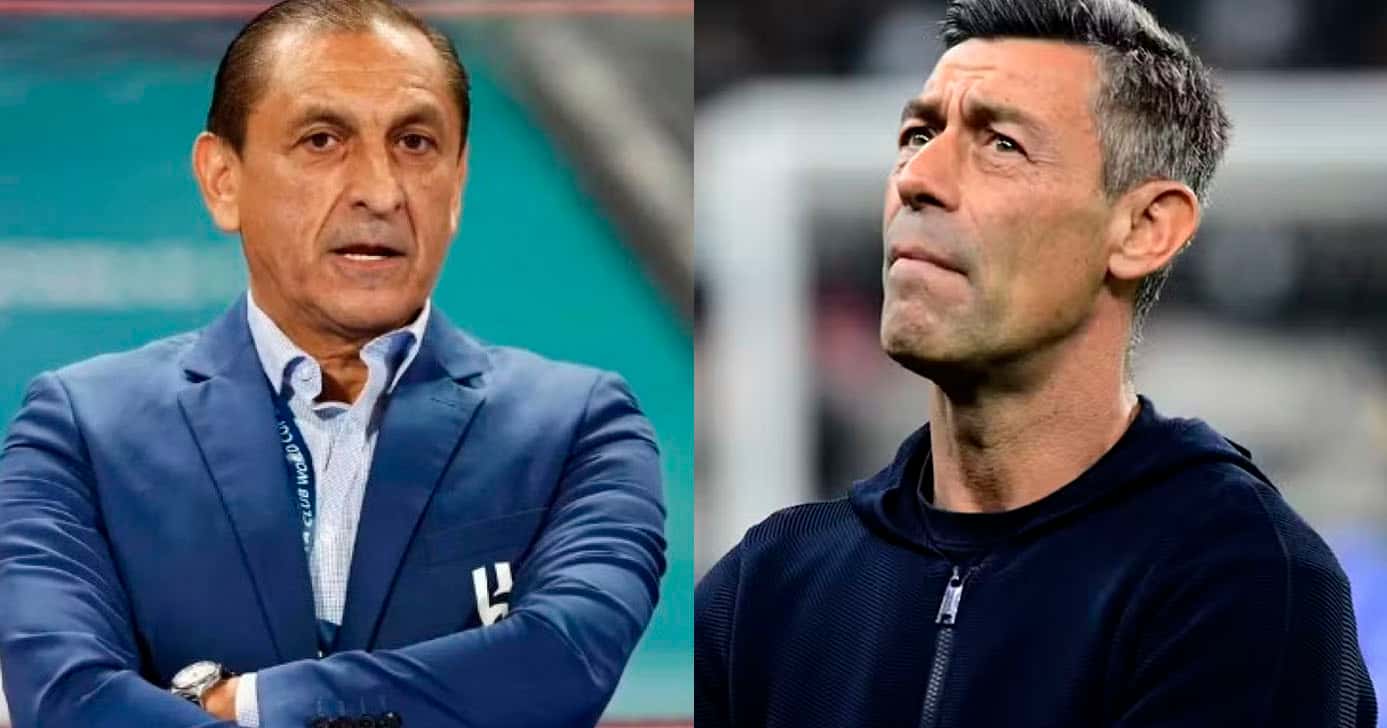 Ramón Díaz e Caixinha - Santos (Foto: Reprodução)