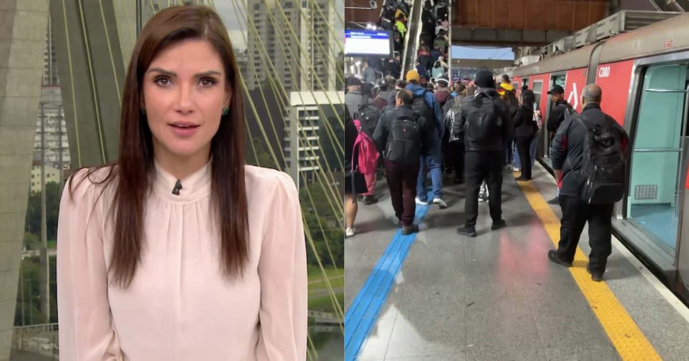 Sabina Simonato e estação da CPTM (Fotos: Reproduções / Globo)