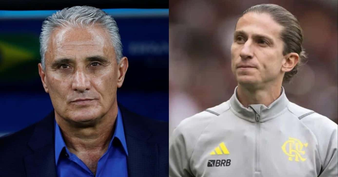Tite e Felipe Luís (Foto: Reprodução/ Internet)