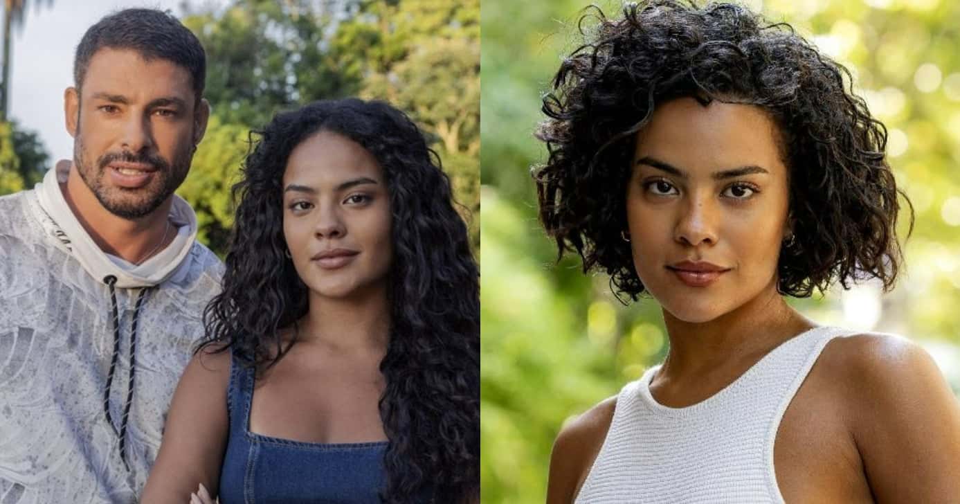 "Agressivo": Bella Campos aciona Globo sobre Cauã Reymond (Foto: reprodução/Montagem TV Foco)