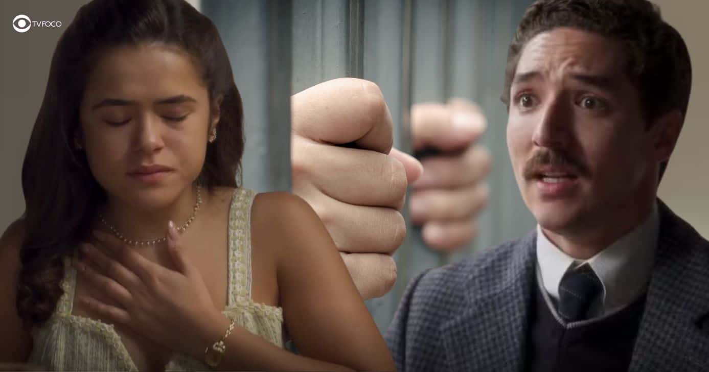 Bia, pessoa presa e Ronaldo em Garota do Momento (Foto: Reprodução / Globo / Montagem TV Foco)