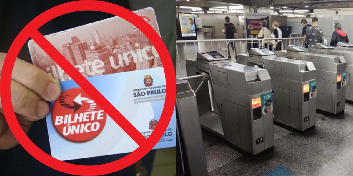 Bloqueio do Bilhete Único por 2 atitudes em São Paulo (Reprodução: Montagem TV Foco)
