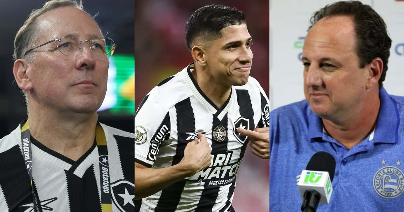 R$60M: dupla de Savarino arma saída do Botafogo por Bahia (Foto: Reprodução/Montagem TV Foco)