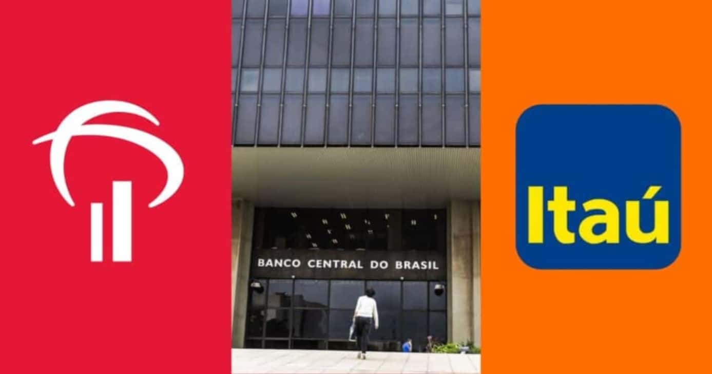 Banco Central emite comunicado de saque às pressas em poupanças Bradesco, Itaú e mais - Foto: Montagem