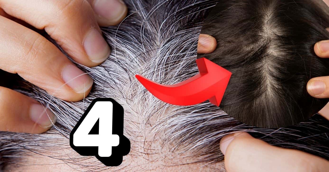 Cabelo branco e fios escuros (Foto: Reprodução / Canva / Montagem TV Foco)