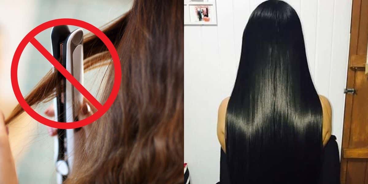 Cabelo liso sem química e chapinha (Reprodução: Montagem TV Foco)
