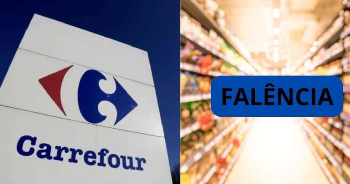 Falência de supermercado rival do Carrefour no ES após 50 anos - Foto: Montagem