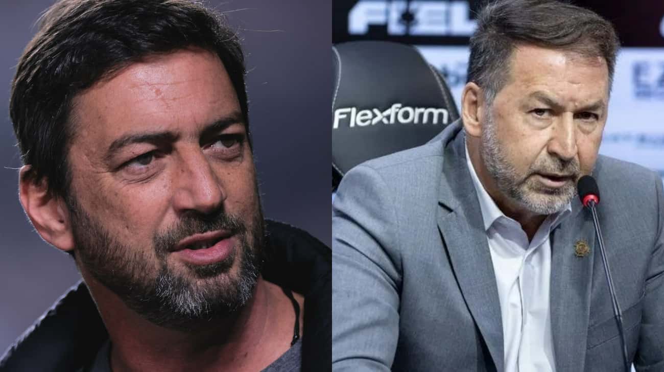 Rasteira em Augusto Melo: Duílio volta ao comando do Corinthians (Foto: Reprodução/Montagem TV Foco)
