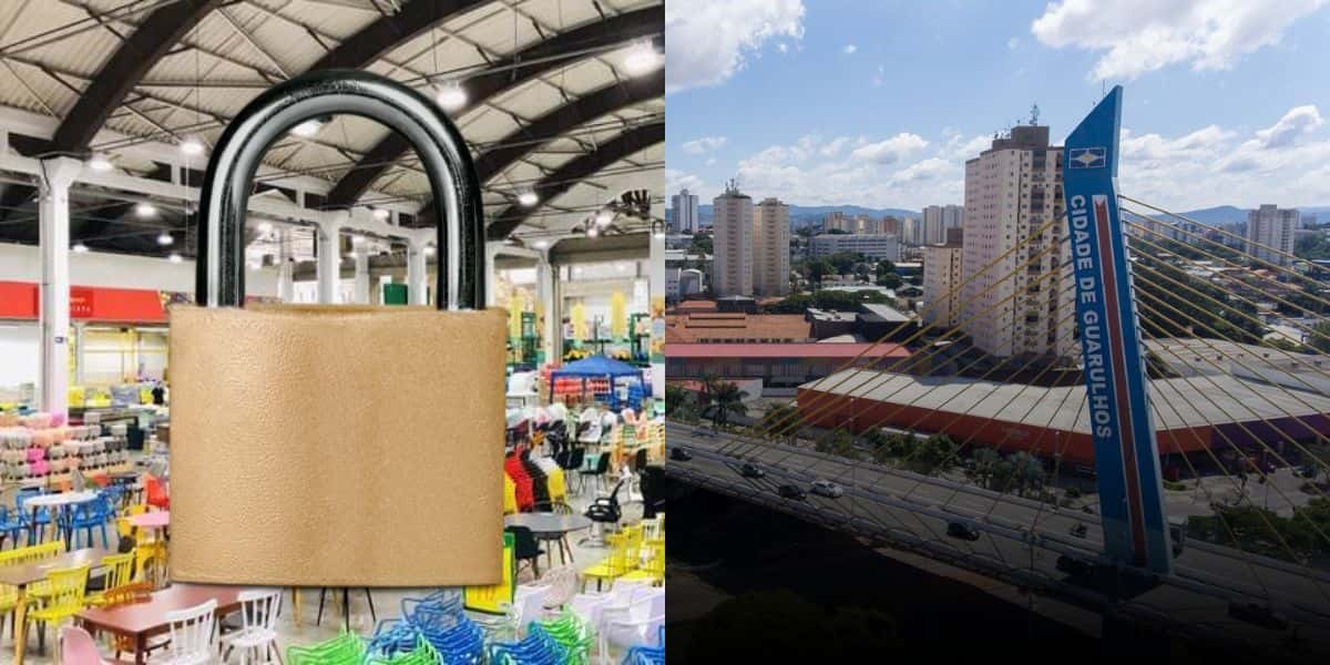Fechamento de varejista em Guarulhos (Reprodução: Montagem TV Foco)