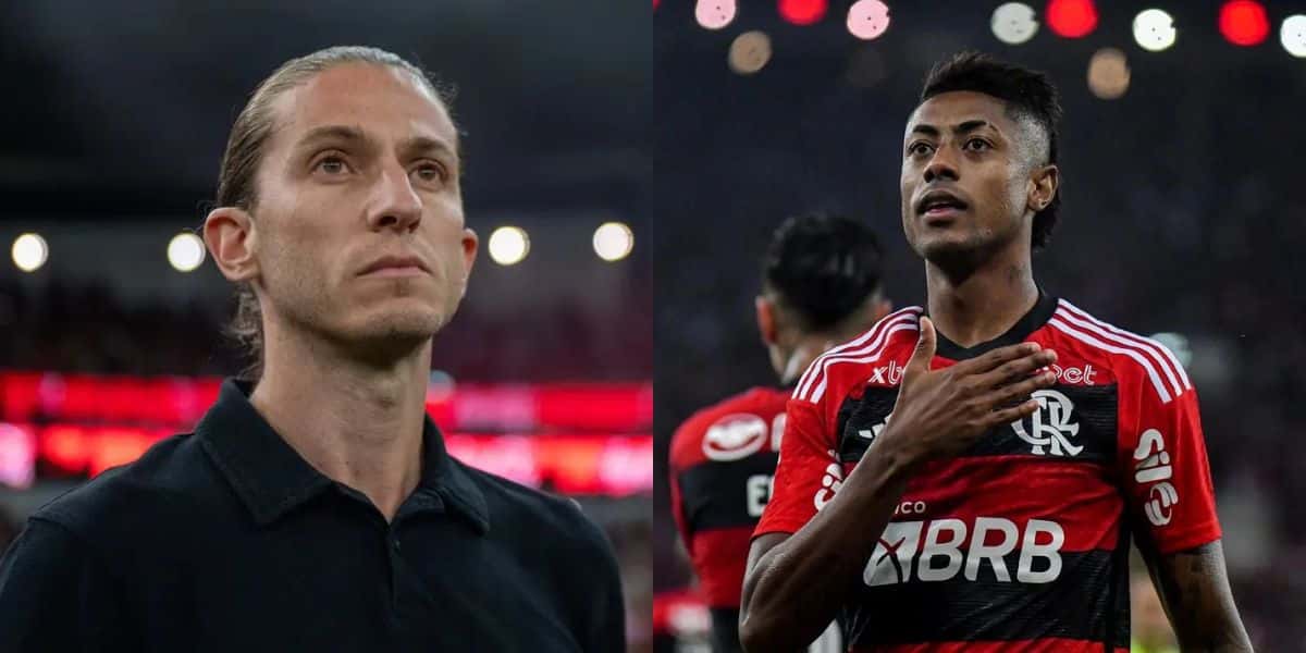 Filipe Luís manda buscar nova dupla de Bruno Henrique (Reprodução: Thiago Ribeiro / Gilvan de Souza)