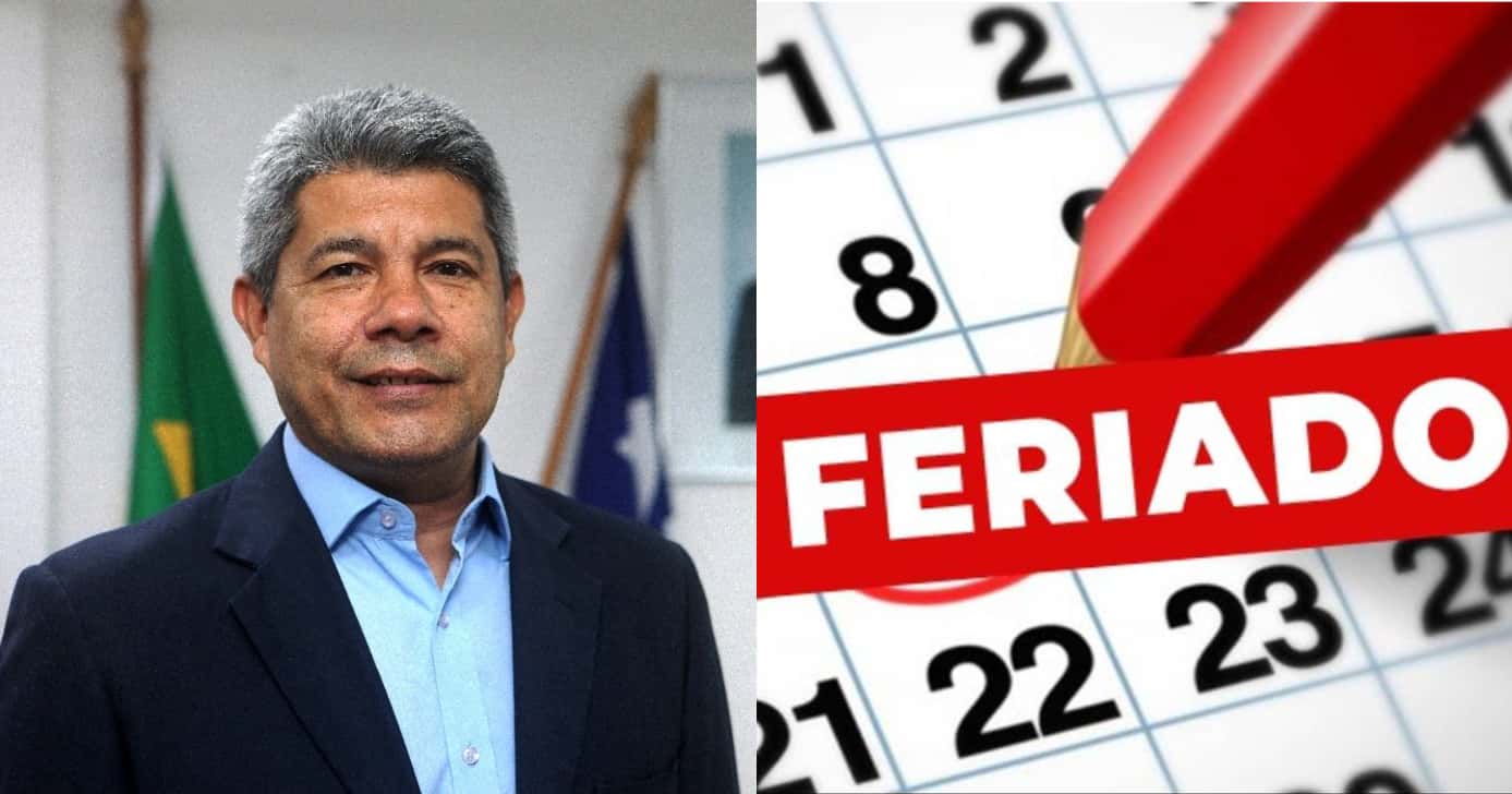 Jerônimo Rodrigues, Governador da Bahia, está ciente de feriado - Montagem
