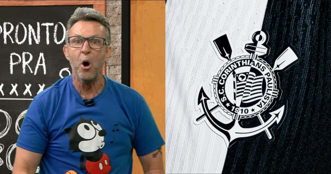 Neto interrompe Donos da Bola e anuncia desfecho de reforço titular no Corinthians - (Montagem / TV FOCO)