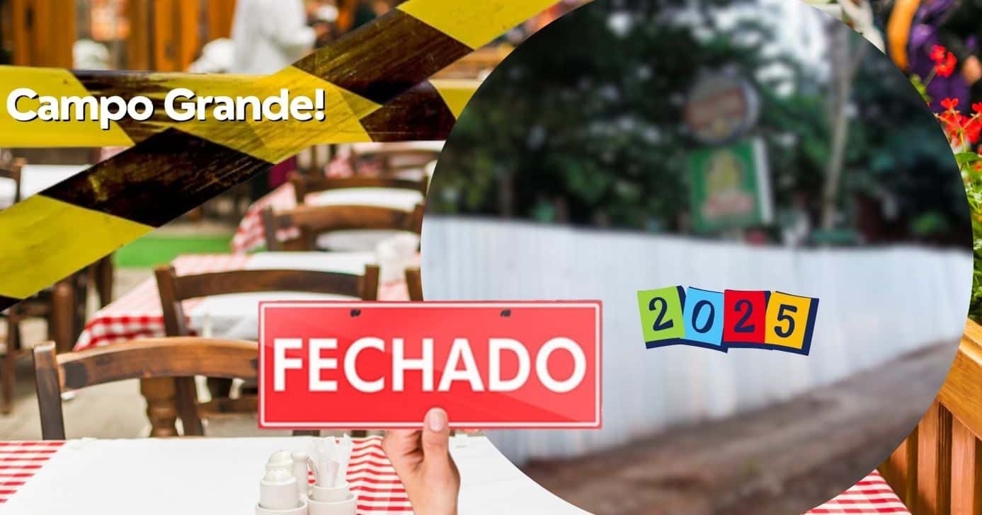 Restaurante em Campo Grande, MS fechado (Foto: Reprodução / Canva / Montagem TV Foco)