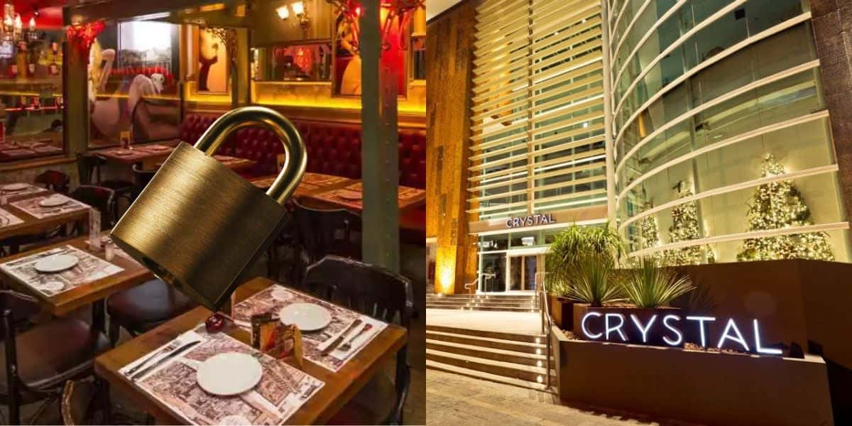 Fechamento de restaurante no Shopping Crystal (Reprodução: Montagem TV Foco)