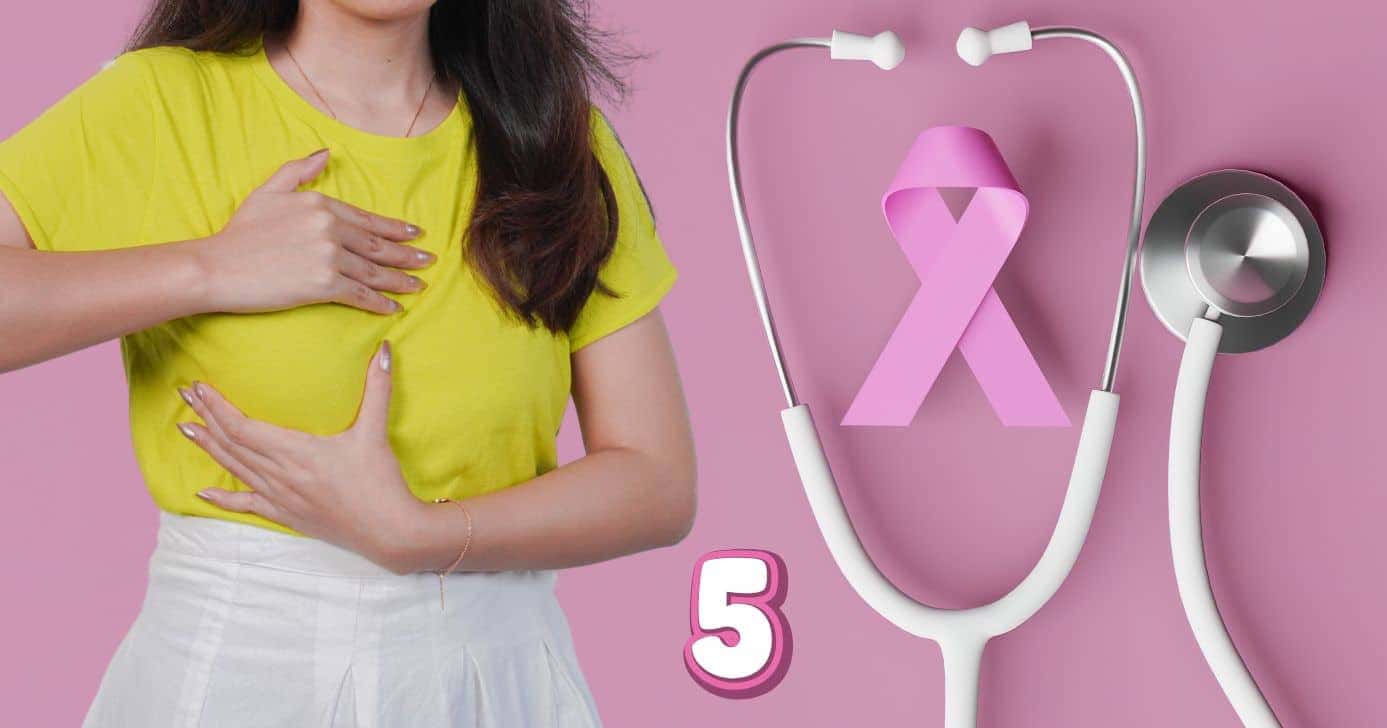 5 sinais que podem indicar câncer de mama (Foto: Reprodução / Canva / Montagem TV Foco)
