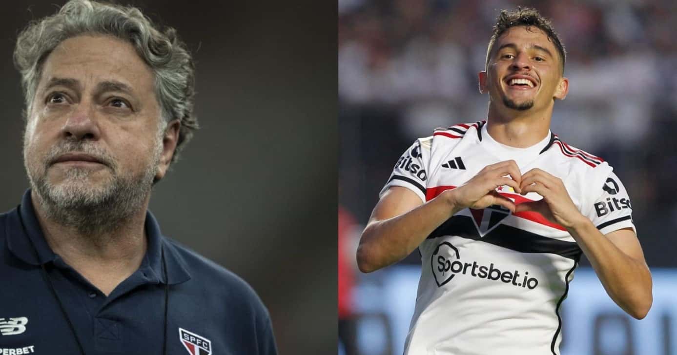 Casares autoriza saída de Pablo Maia e +1 joia de R$ 96M do São Paulo - Foto; Montagem