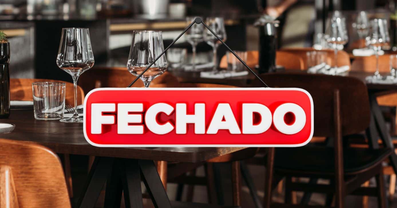 Ilustração restaurante fechado (Fotos: Canva / Freepik)