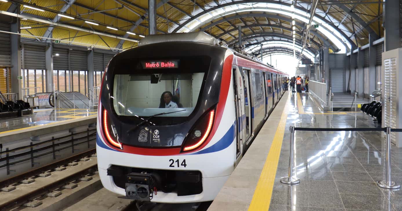Metrô em Salvador, na Bahia, sofreu suspensão (Foto: Divulgação)