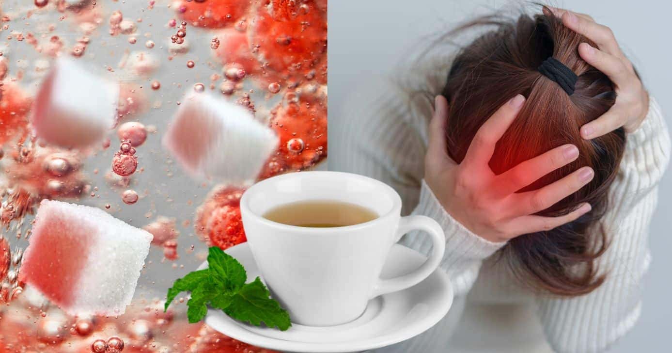Açúcar no sangue, chá natural e saúde cerebral (Foto: Reprodução / Canva / Montagem TV Foco)