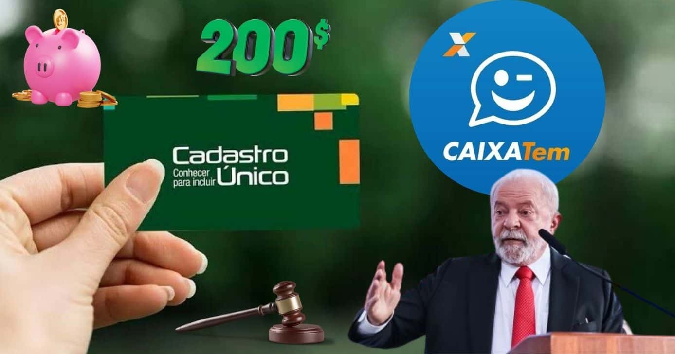 Caixa Tem, poupança, lei, CadÚnico e Lula (Foto: Reprodução / Gov / Canva / Montagem TV Foco)