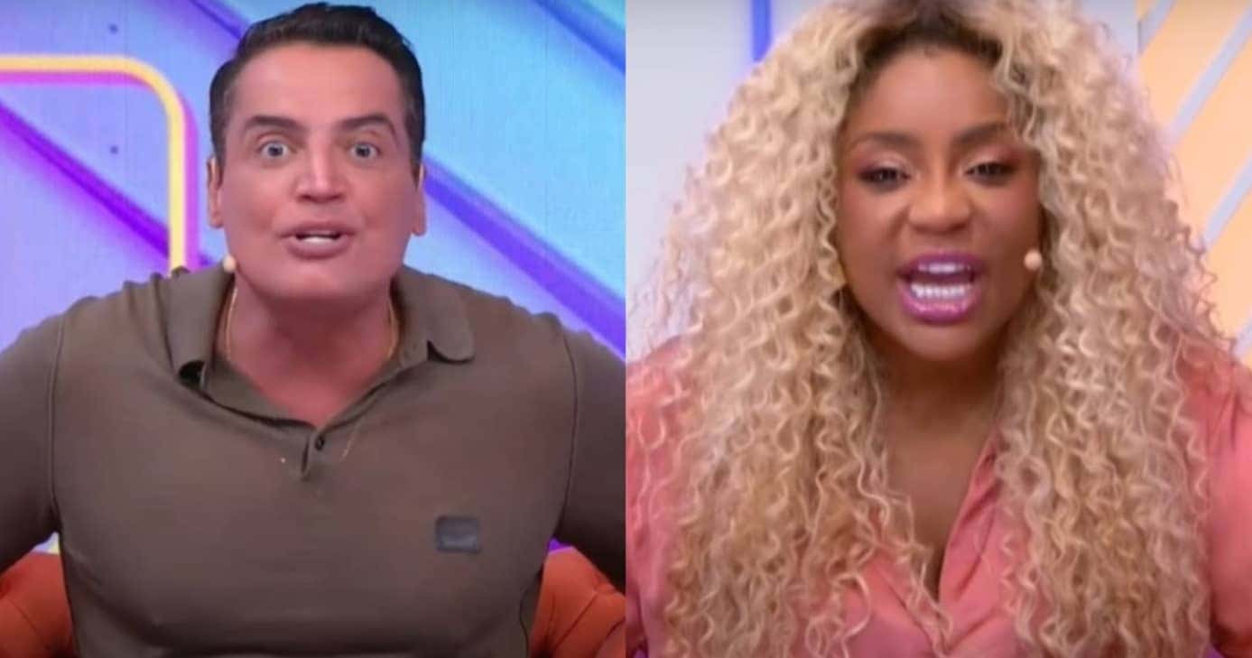 Cariúcha é colocada contra a parede por Léo Dias no SBT e explode com situação (Foto: Reprodução/ Fofofalizando, SBT/ Montagem)