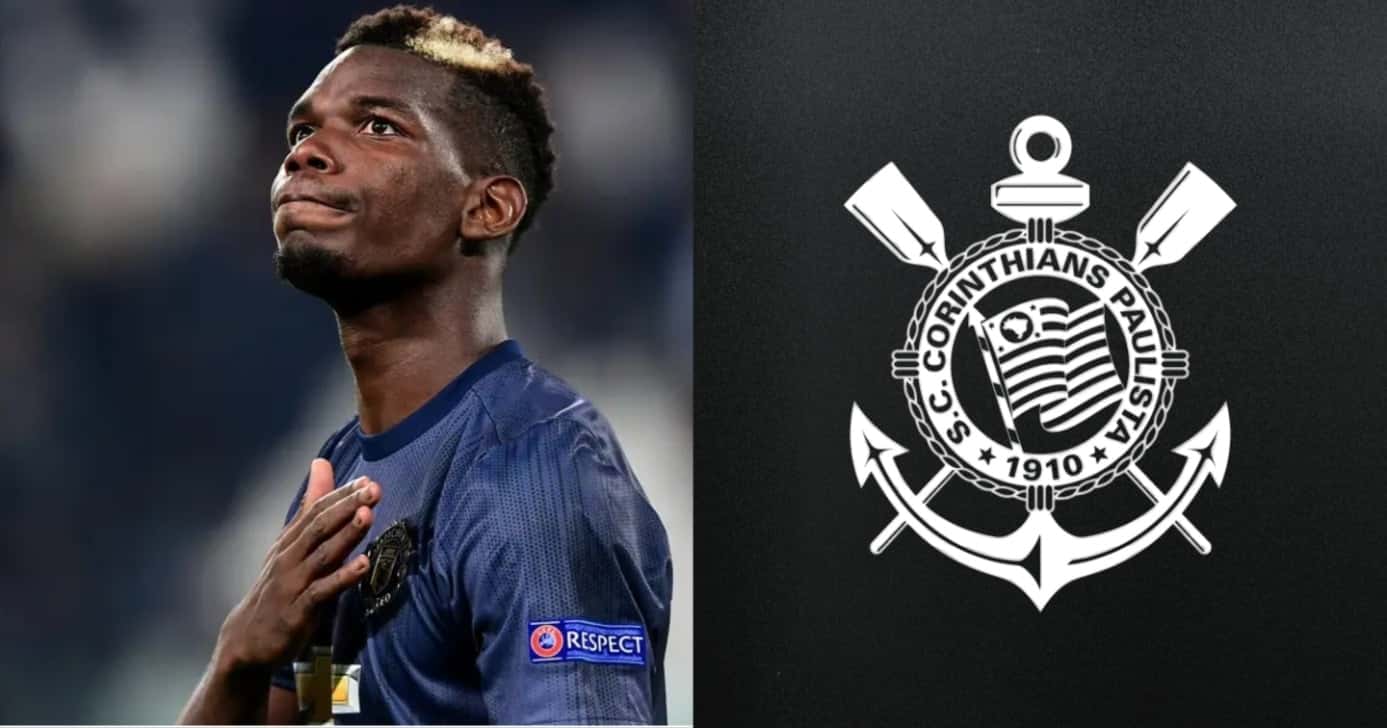 Pogba esnoba Corinthians para vestir azul - (Moontagem / TV FOCO)