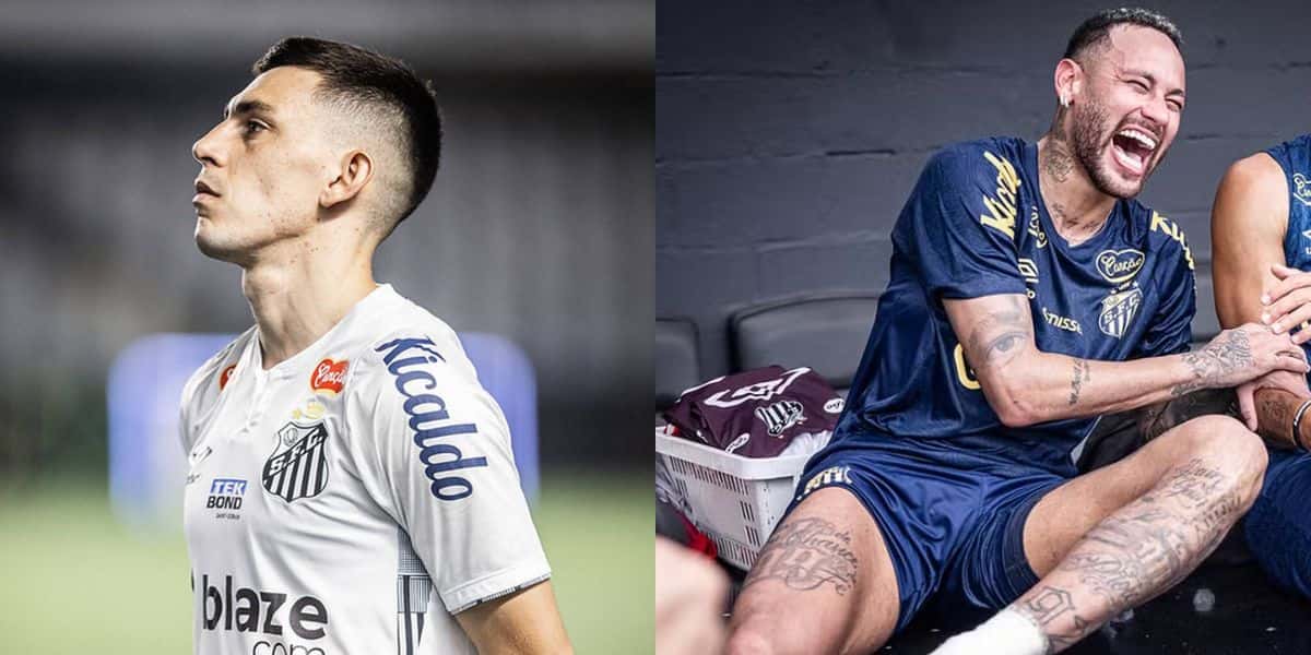 Escobar fora e volta de dupla de Neymar no Santos (Reprodução: Raul Baretta)