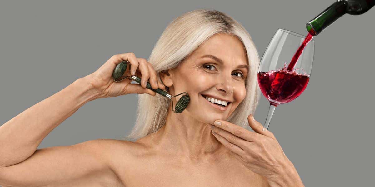 Vinho e +2 ingredientes para idosas darem fim as rugas (Reprodução: Montagem TV Foco)