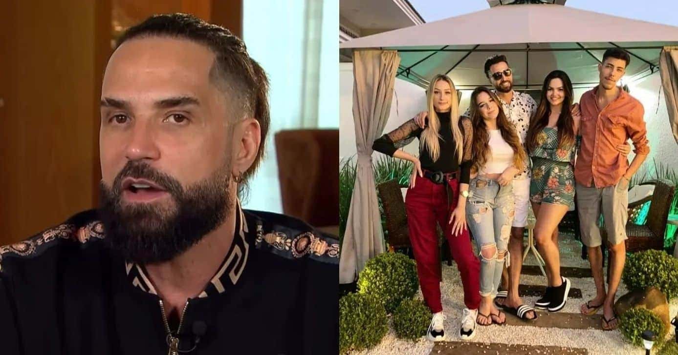 Latino e parte dos filhos (Foto: Reprodução)