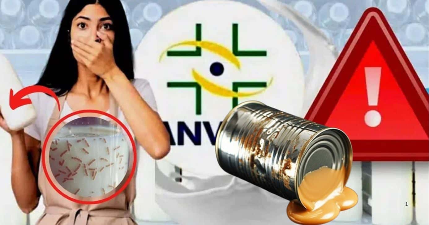 Leite condensado podre e fedido é descartado e ANVISA liga o alerta (Foto Reprodução/Montagem/Tv Foco/Lennita/Canva)