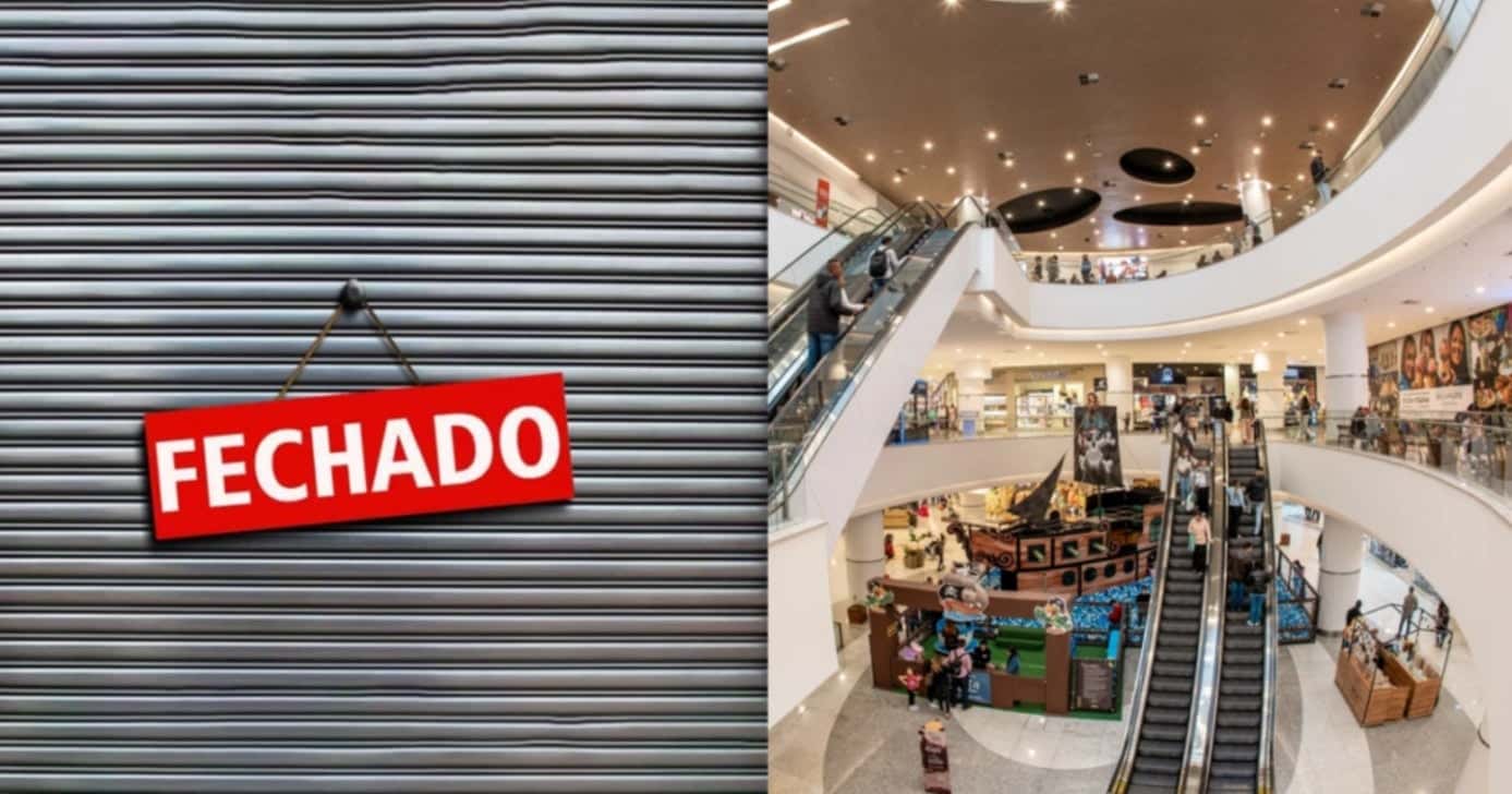 Loja e Shopping é fechada - Foto: Montagem