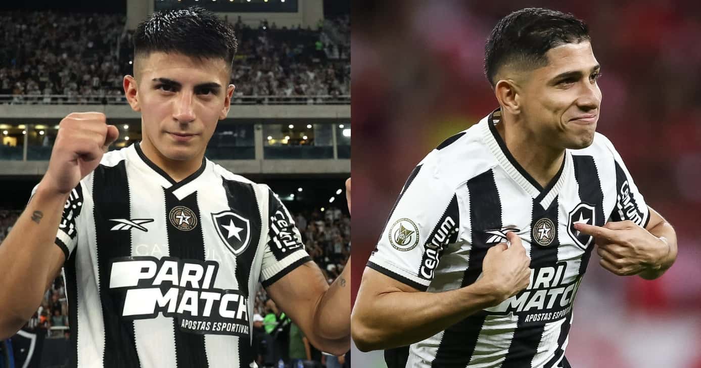 Botafogo: Textor arma retorno de Almada para jogar com Savarino (Foto: Reprodução/Montagem TV Foco)