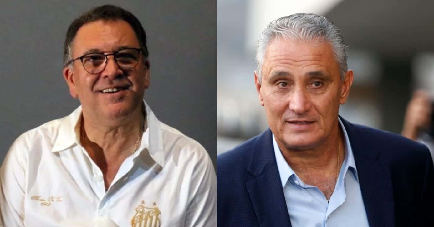Teixeira tem veredito de contratação de Tite no Santos - (Montagem / TV FOCO)