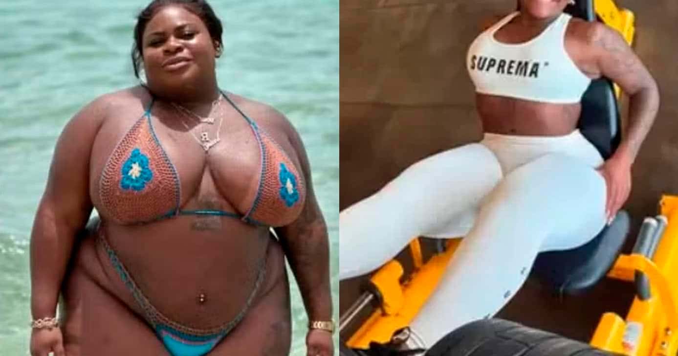 Antes e depois de Jojo Todynho (Foto: Reprodução)