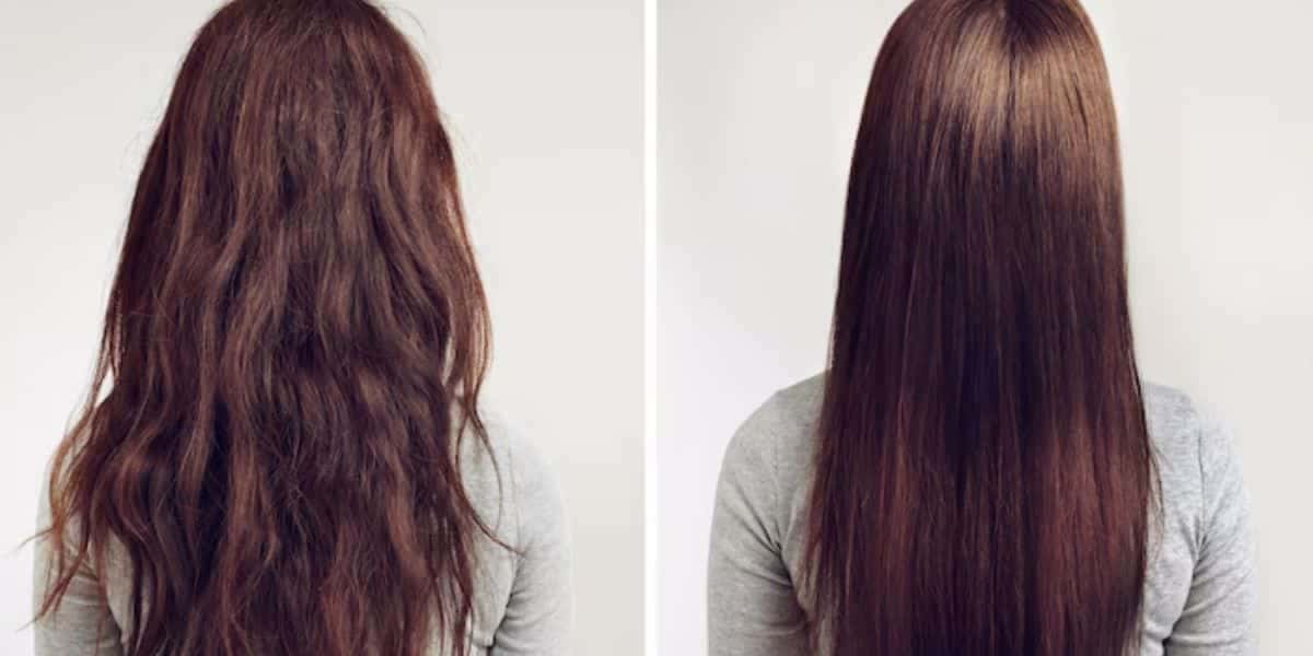 Antes e depois de cabelo liso (Foto: Freepik)
