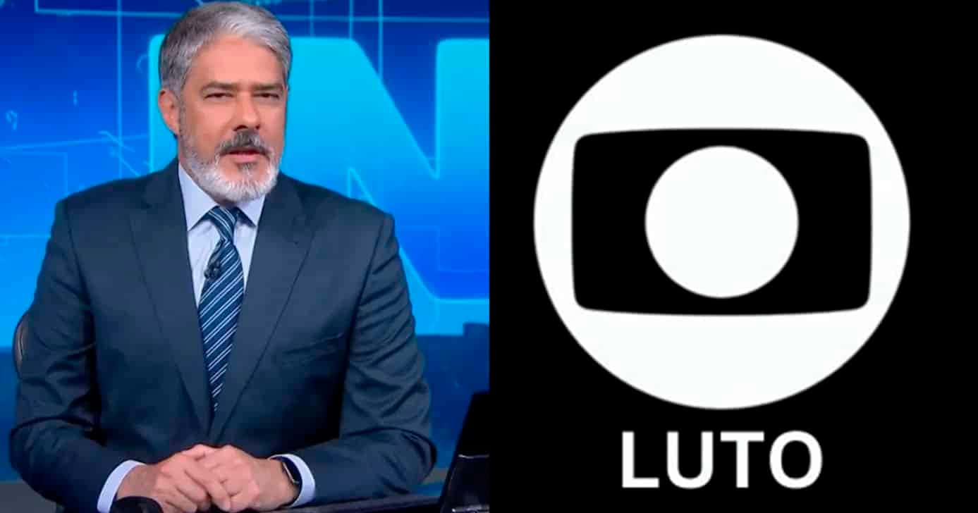 Bonner - Luto - Globo (Foto: Reprodução)