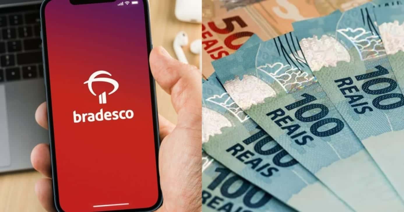 Clientes que usam o app Bradesco devem saber como garantir PIX extra - Foto; Montagem