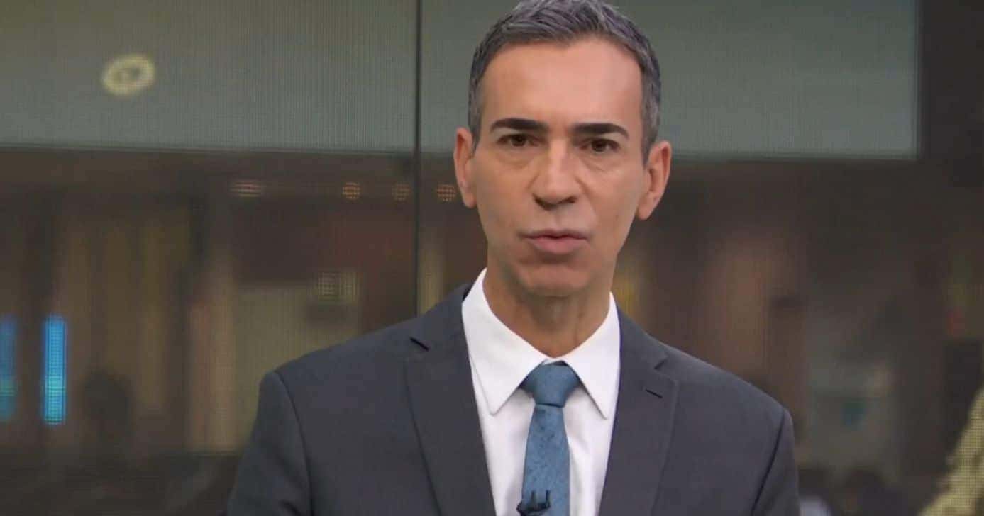 César Tralli no Jornal Hoje (Foto: Reprodução / Globo)