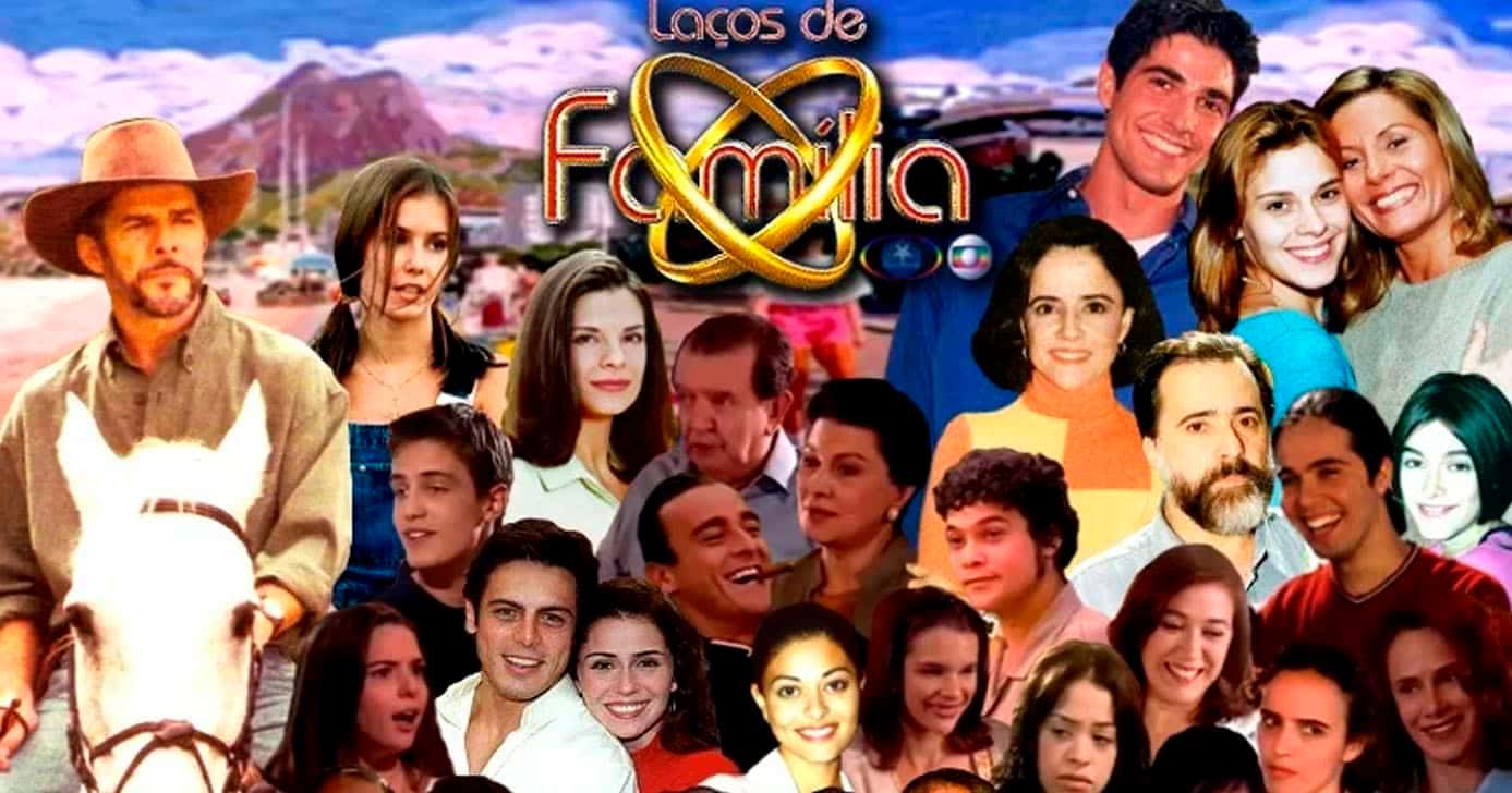 Elenco da novela Laços de Família (Foto: Reprodução)