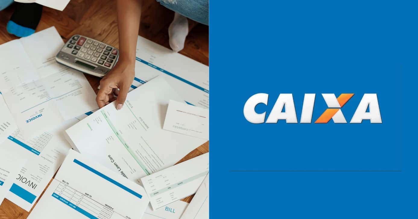 Ilustração dívidas e Caixa (Fotos: Reproduções / Canva / Internet)