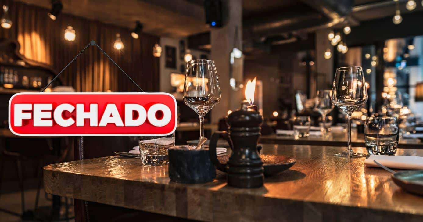 Ilustração restaurante fechado (Foto: Canva)
