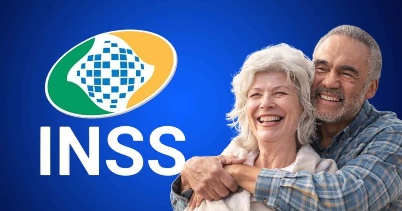 Logo do INSS e idosos (Fotos: Reproduções / Internet / Canva)