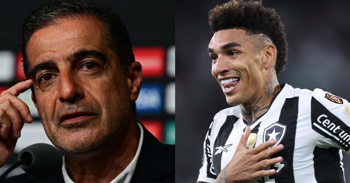 Time da Arábia Saudita quer dupla de Igor Jesus no Botafogo (Foto: Reprodução/Montagem TV Foco)